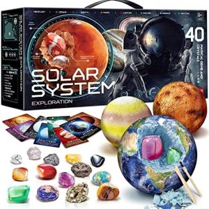 EDUMAN Gemstone Dig Kit - Dig up 40 Real Gems & Crystals wit...